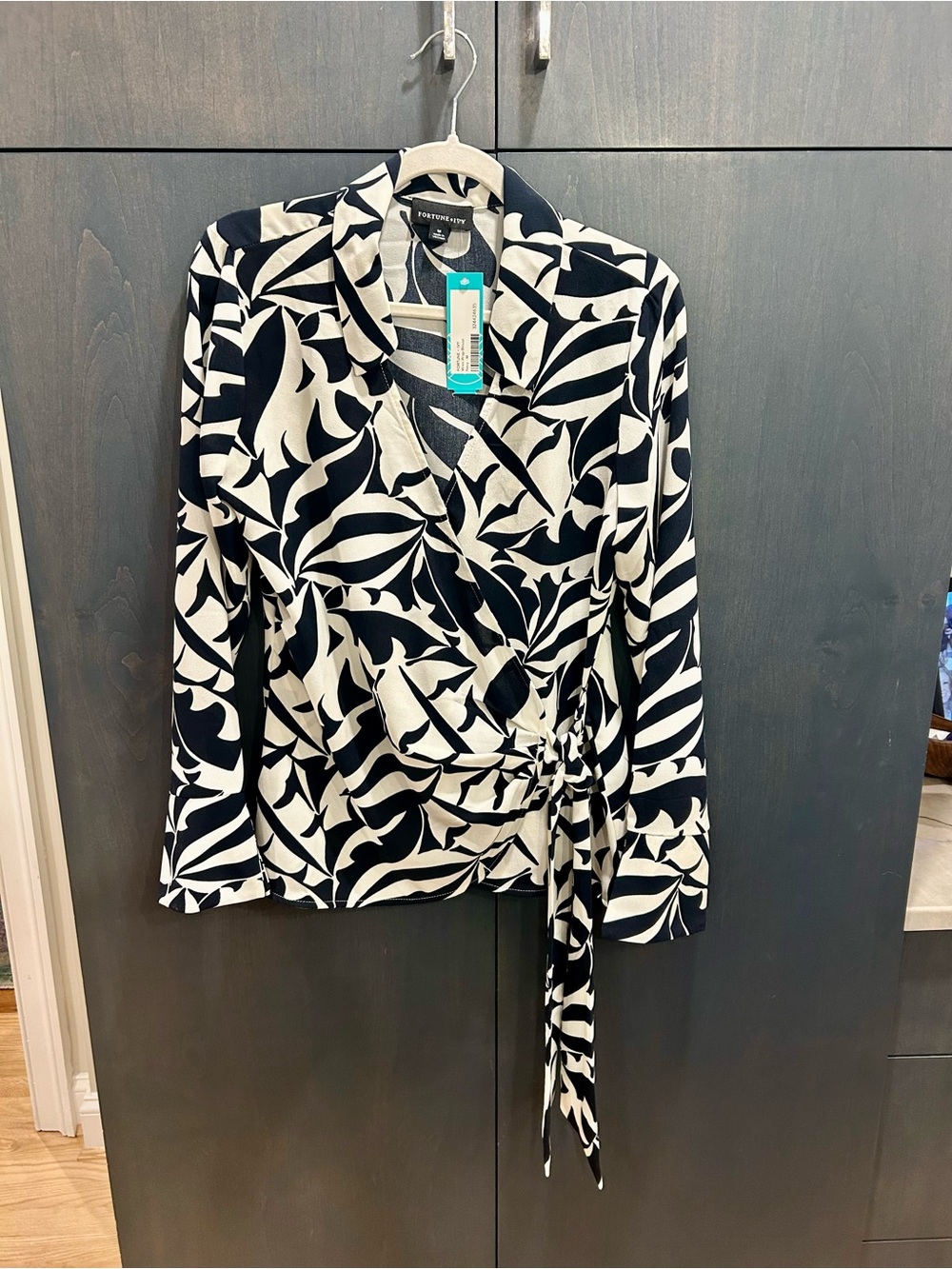 Fortune & Ivy Wren Wrap blouse